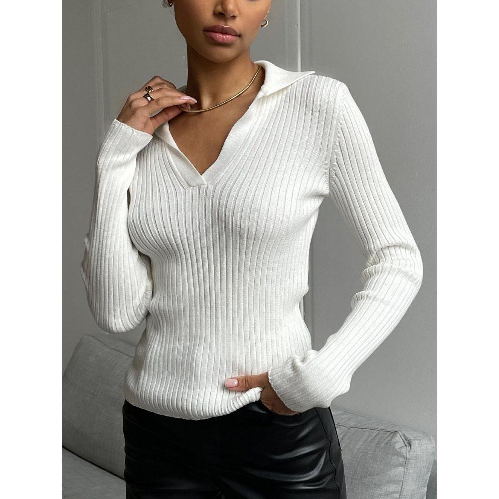 Осень и зима дорожные свитера Slim Fit Pit Stripe Base Pullover свитер женский джемпер с длинным рукавом трикотажные свитера Polo Neck Solid Slim Women свитера