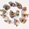 Original design, best-selling natural cubic zirconia pendant, multi-colored crystal stone, irregular necklace jewelry