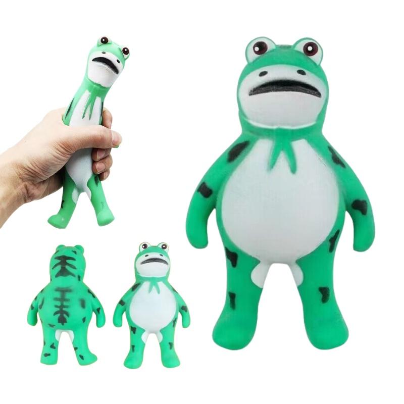 Креативная игрушка-сквиши в виде лягушки из ТПР для снятия стресса оптом от фабрики в Чжэцзяне