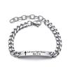 Christian Bible Stainless Steel Bracelet Bangle Engraved Cross Scripture Psalm Silicone Bracelets Religious Jewelry
