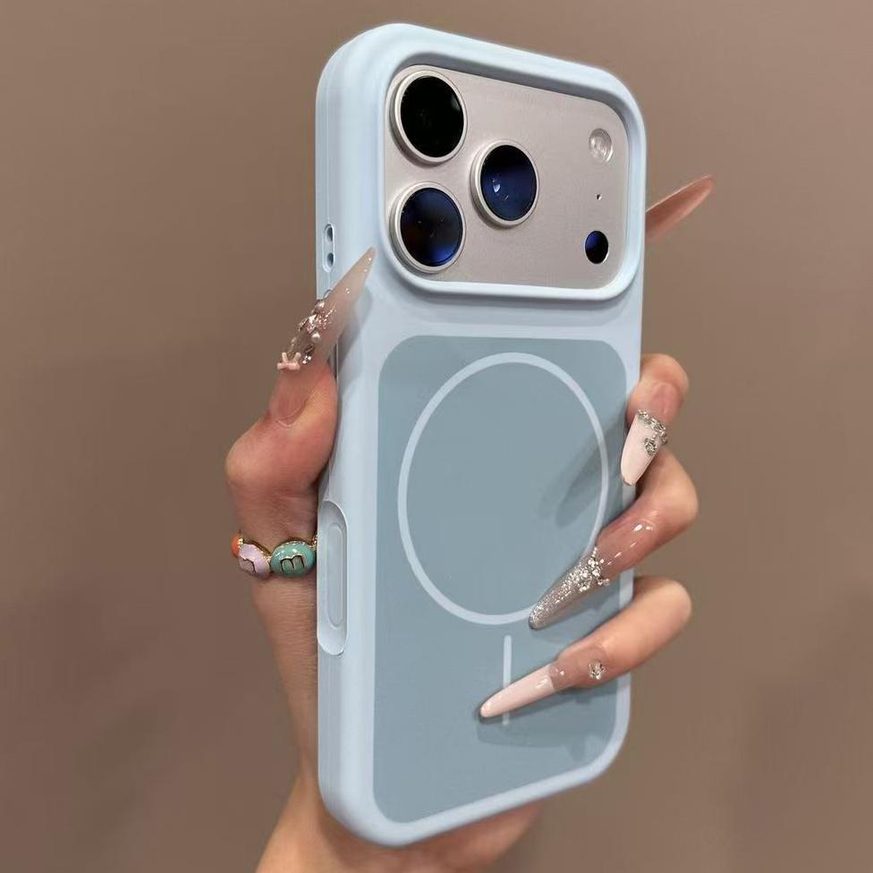 Чехол для iPhone 17 Pro Max Силиконовый Магнитный Чехол для Телефона Для iPhone 17 Pro Max 17Pro Для Magsafe Беспроводная Зарядка Чехол