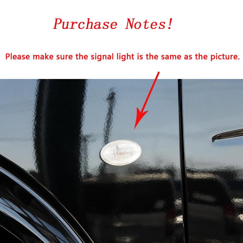 2pcs Led Dynamic Turn Signal Side Marker Light For Mercedes Benz Smart W450 W452 A-Class W168 Vito W639 W447 Citan W415Turn Signal 2