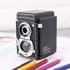 Retro Vintage Camera Style Pencil Sharpener Mechanical Manual Hand Cranking Stationery Student Gift