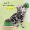 Self-Adhesive Rotating Catnip Lickable Toy Ball for Boredom Relief and Self-Play