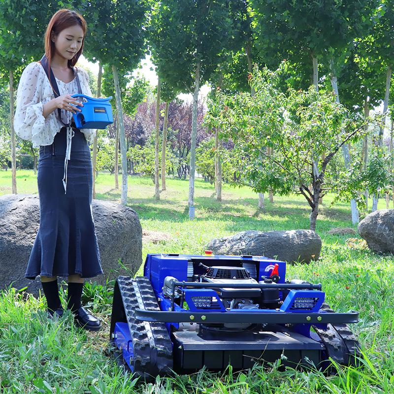 CE EPA Crawler Remote Control Lawn Mower With Snow Shovel Multi Function All Terrain Grass Cutting Robot