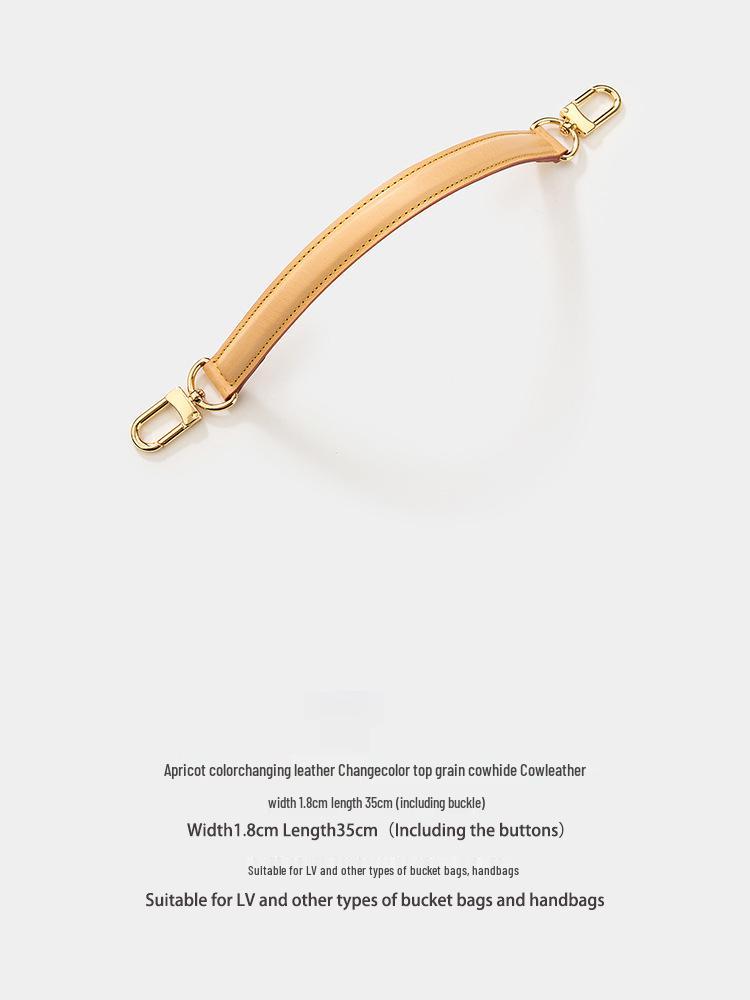 Luxury Genuine Leather Handbag Strap for LV Bucket Bags - European & American Style