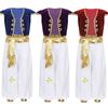 Boys Cap Sleeve Vest Arabian Prince Outfit Waistcoat Pants Cosplay Party Costume