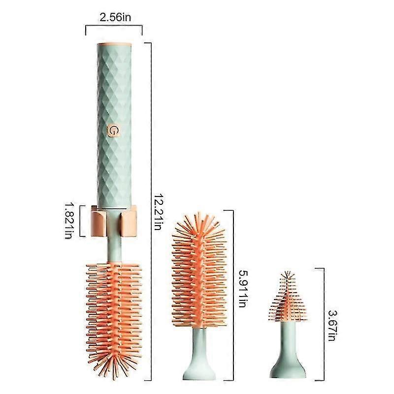 3PCS/4PCS Electric Bottle Cleaning Brush Reusable Water Bottle Cleaning Brush for Baby Bottle Pacifier