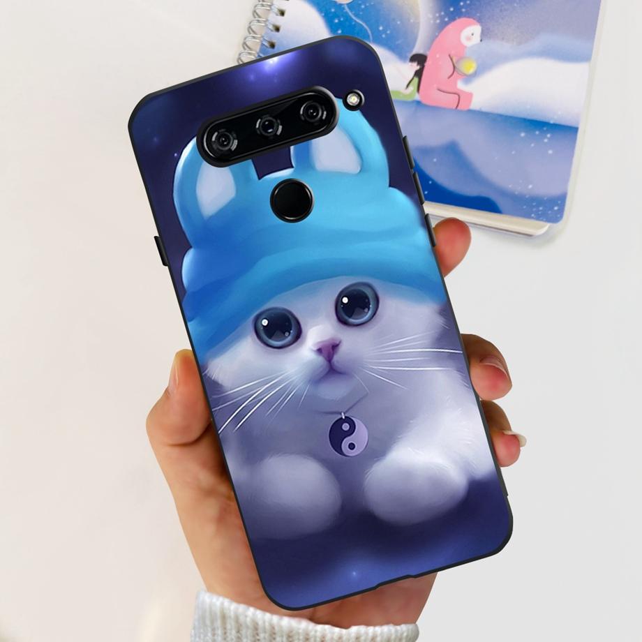 Чехол-крышка для LG V40 ThinQ Для LG V35 V35+ ThinQ Мягкие ТПУ Силиконовые Чехлы Модный Цветочный Милый Рисунок Funda Для LGV40 ThinQ Capa