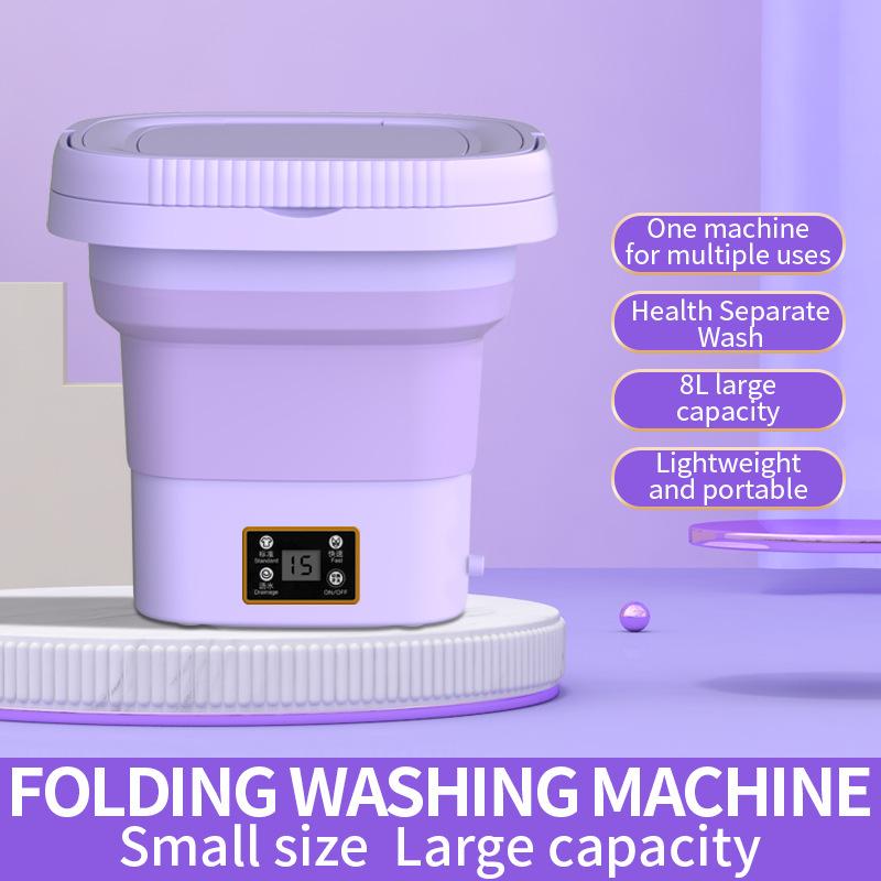 Складная стиральная машина 8л, портативные носки, нижнее белье, трусики, выдвижная бытовая стиральная машина, 3 модели с отжимом и сушкой
