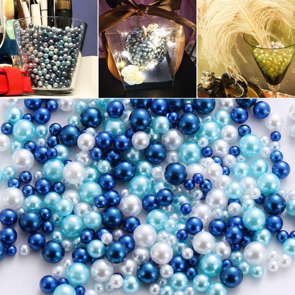 Новые поделки Наполнитель для скрапбукинга Ожерелье УФ-смола Без отверстий Имитация жемчуга Бусины Изготовление украшений