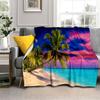 2025 New Style Sea Water Beach Reef 3D Nature Scenery Blanket,Soft Throw Blanket for Home Bedroom Bed Sofa Travel Picnic Cover