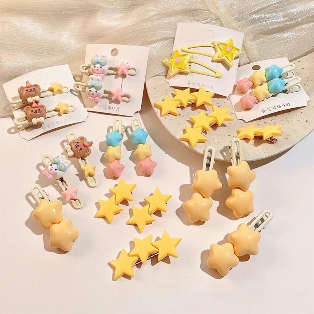 Заколка для волос Sweet Star, заколка из сплава, милая заколка для волос Y2K для девочек