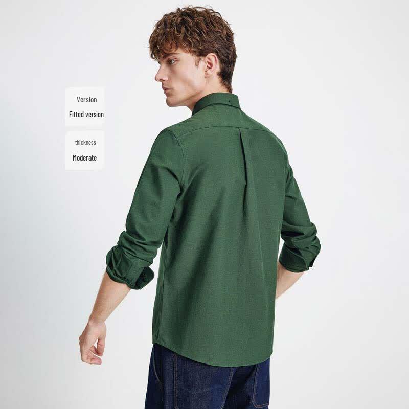 Navigare Men's Embroidered Brushed Cotton Shirt