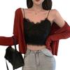 Women's Lace Camisole Short Vest Solid Color Top