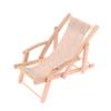 1:12 Dollhouse Miniature Beach Chair Deck Chair Model Living Scene Decor Toy Doll House Accessories
