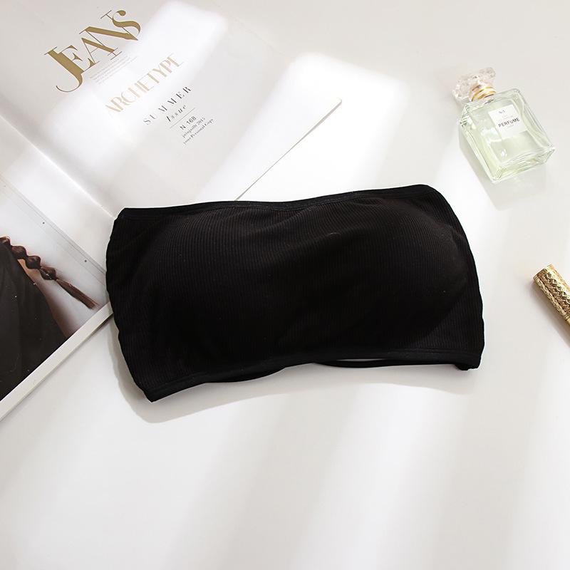 Женский бюстгальтер-бандо без бретелей с перекрещивающейся спинкой - Защита от открывания, дышащий и тонкий, с цельной чашкой