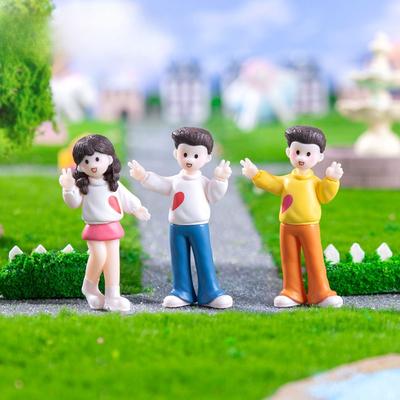 Милые куклы-пара для фотографий, ручная работа, декоративные аксессуары, для крепления в автомобиль, настольные, микро-пейзаж, маленькие украшения