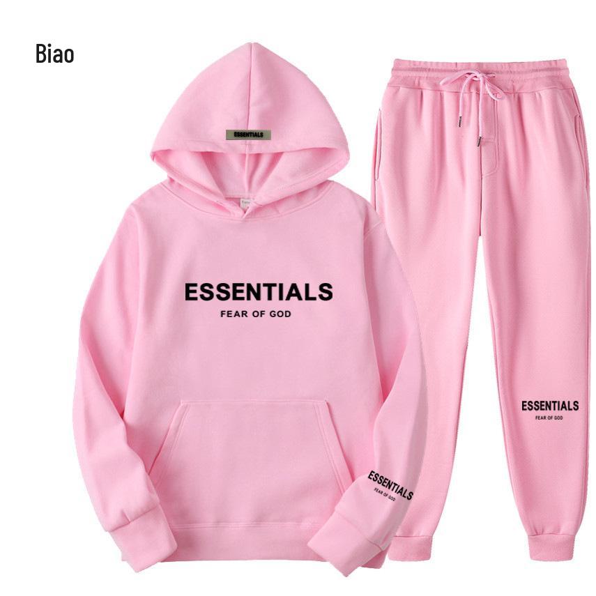 Essentials от FEAR OF GOD: Модные парные худи с флисом, комплект из двух предметов