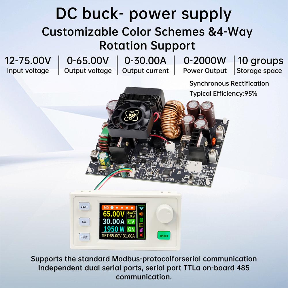 XY6530S XY6550S CNC DC Понижающий блок питания Модуль постоянного напряжения и тока 2000 Вт 3250 В Стабилизированный преобразователь напряжения