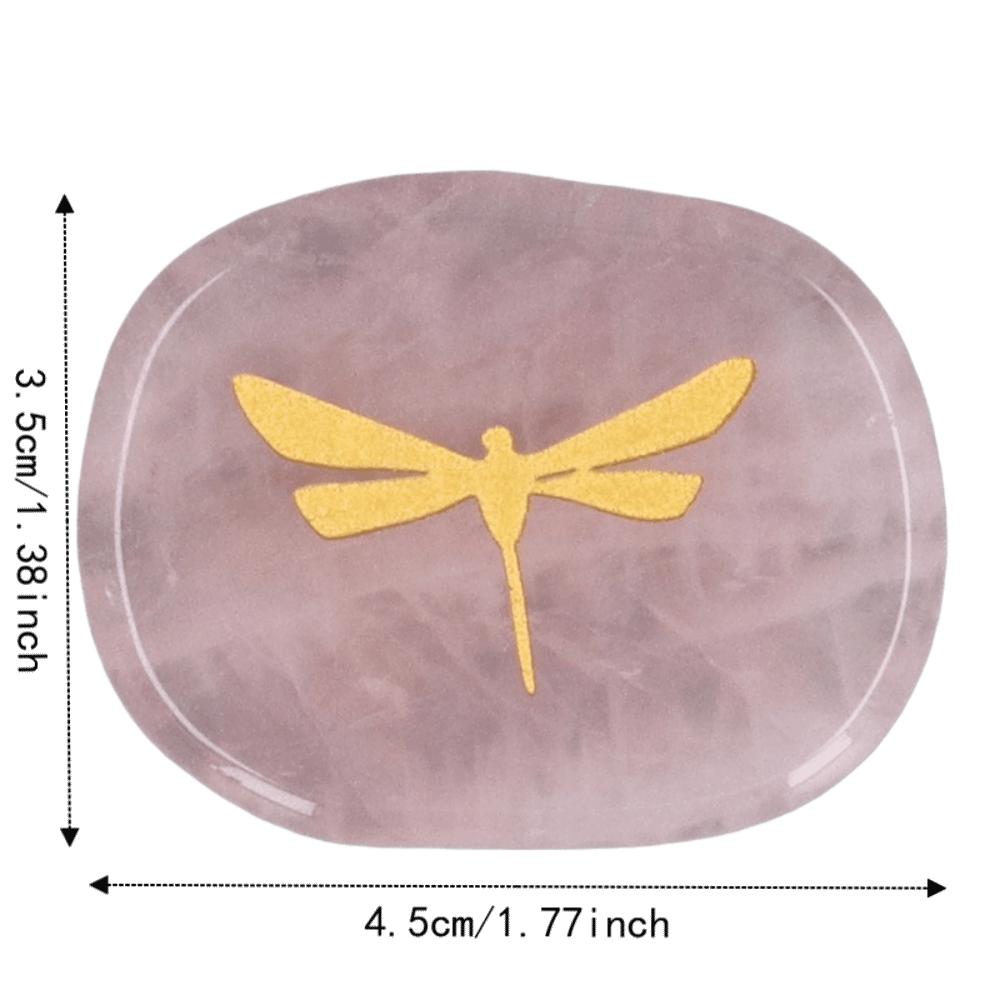 Lightweight Worry Stone Gold Balance Stone Hardwearing Palm Stone For Stress Relief
