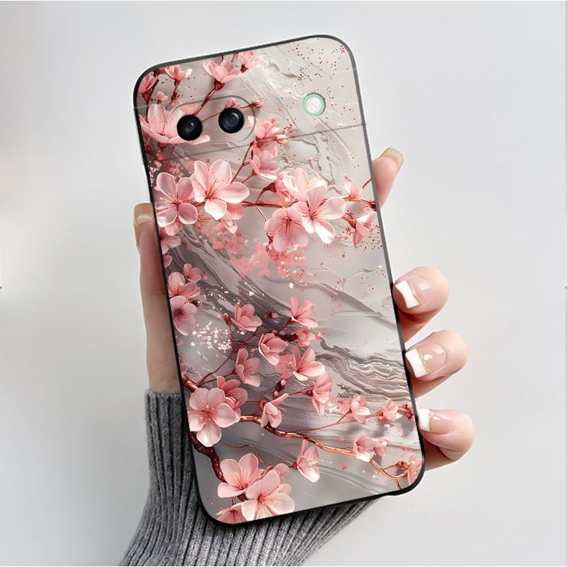 Luxury Fashion Butterfly Flower Silicone Soft Phone Case For Google Pixel 8A 7A 6A Thin Slim Back Cover Shell Shockproof Cases