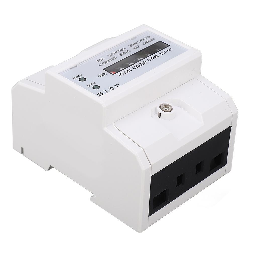 Однофазный счетчик электроэнергии, бытовой мультиметр, монтируемый на DIN-рейку, счетчик электроэнергии, вольтметр