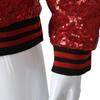 Men's Plus Size Sequin Dancewear Zip Cardigan Jacket - Bestseller