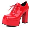 Sexy Platform Women's High Heels Shoes Spring Pumps Black White Red Heeled Party Wedding Shoes Female Large Size 44 45 48