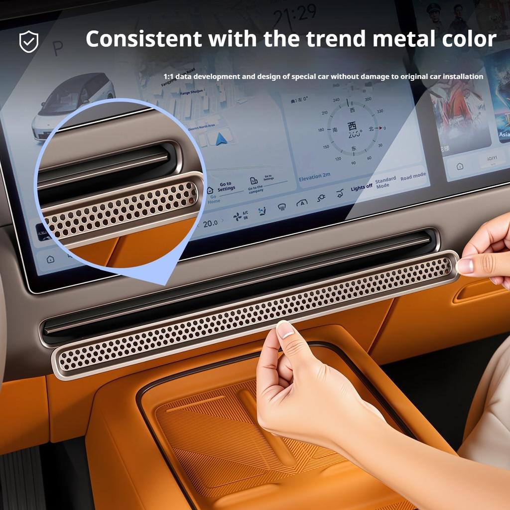 For Li Lixiang I6 I8 Car Center Console Air Vent Cover Leading Ideal Car Dashboard Left and Right Side Air Vent Protection Cover