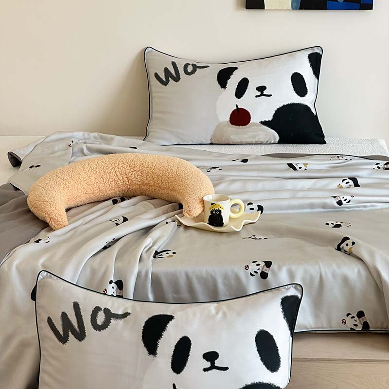 Premium 100 Lyocell Cooling Blanket for Kids Adults Soft Skin Friendly Summer Comforter Air Conditioner Quilt