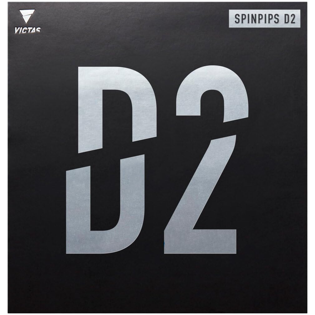 VICTAS Spinpips D2 Table Tennis Rubber Short Pips Spin High Tension Ultra Offensive Black 2.0 210050