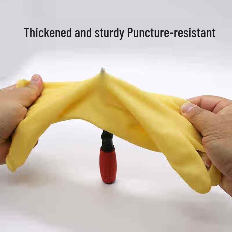 Tu Ying Heavy-Duty Rubber Latex Gloves - 10 Pairs