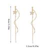 1Pair  Long  Earrings Temperament Star Imitation Pearl Long Tassel Drop Earrings For Women  Wedding Jewelry Gift