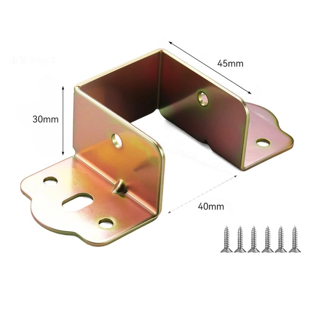 Cold-rolled Steel Construction Bed Rail Brackets Heavy Duty Support Metal Hinges