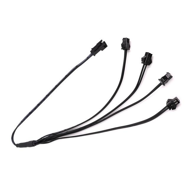 1 To 2/3/4/5/6/7 Splitter Connector For EL Wire Electroluminescent Light Conected With Inverter Cable LED Neon Light Wiring