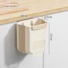 Wall-Mounted Foldable Kitchen Trash Bin with Cabinet Hook