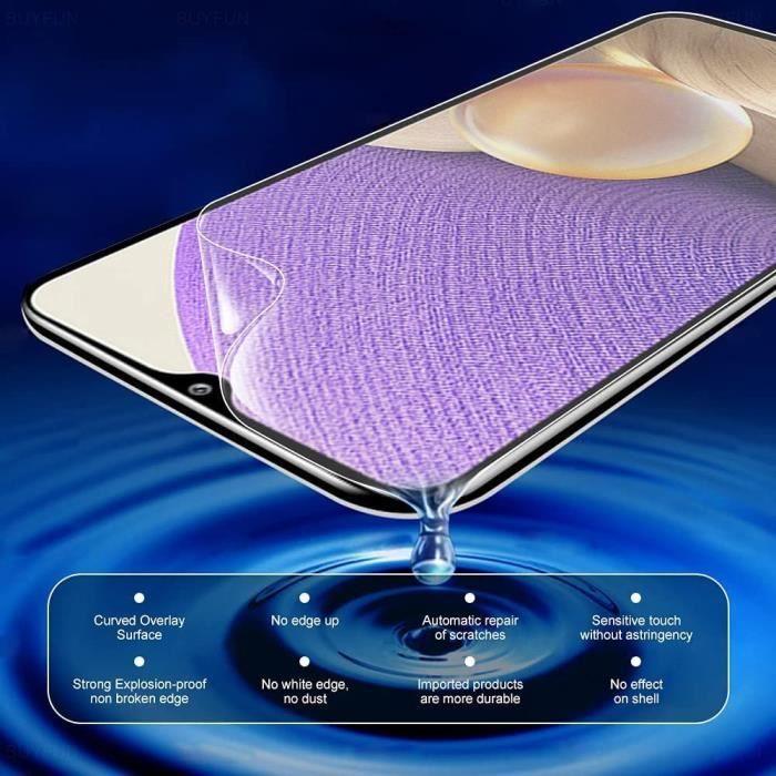 Гибкая пленка для Samsung A32 5G (6.4") Набор из 2 Защитных пленок от царапин Безопасная защита