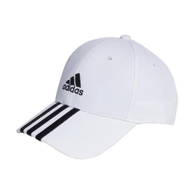 Бейсболка из хлопкового твила с тремя полосками DKH29 OSFX [Adidas] мужская белая/черная (II3509)