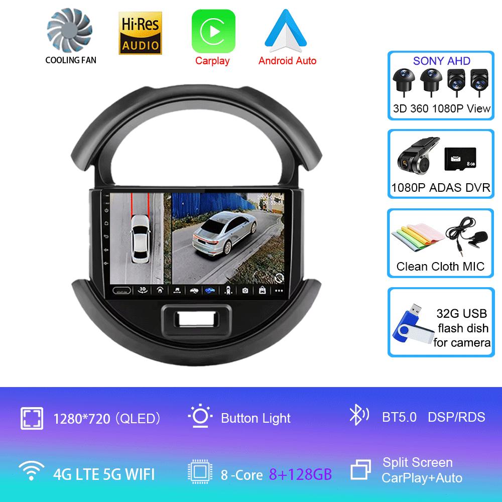 Автомагнитола Android 14 Беспроводной CarPlay Auto Для Suzuki Spresso S-presso 2019-2020 Мультимедийный Видео Плеер Стерео Навигация GPS HU
