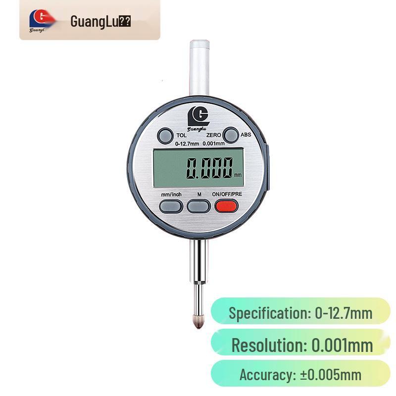 Цифровой индикатор Guilin Guanglu: Точность 0-6,5 мм, 0-12,7 мм, 0-50 мм.