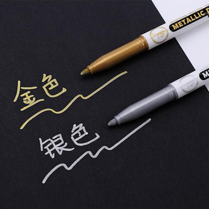 Металлические водонепроницаемые ручки для перманентной краски Diy из эпоксидной смолы, художественный маркер для рукоделия