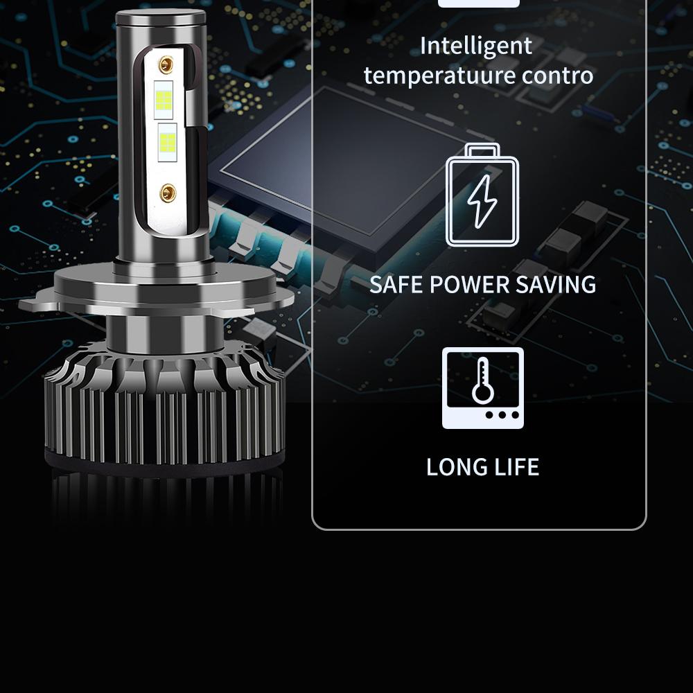 Infitary Canbus H4 H7 LED Truck Car Headlight Bulbs 100W 26000Lm 12V 24V 36V 3570 Chip H1 H3 H11 H13 H27 HB3 HB4 6500K Auto Lamp