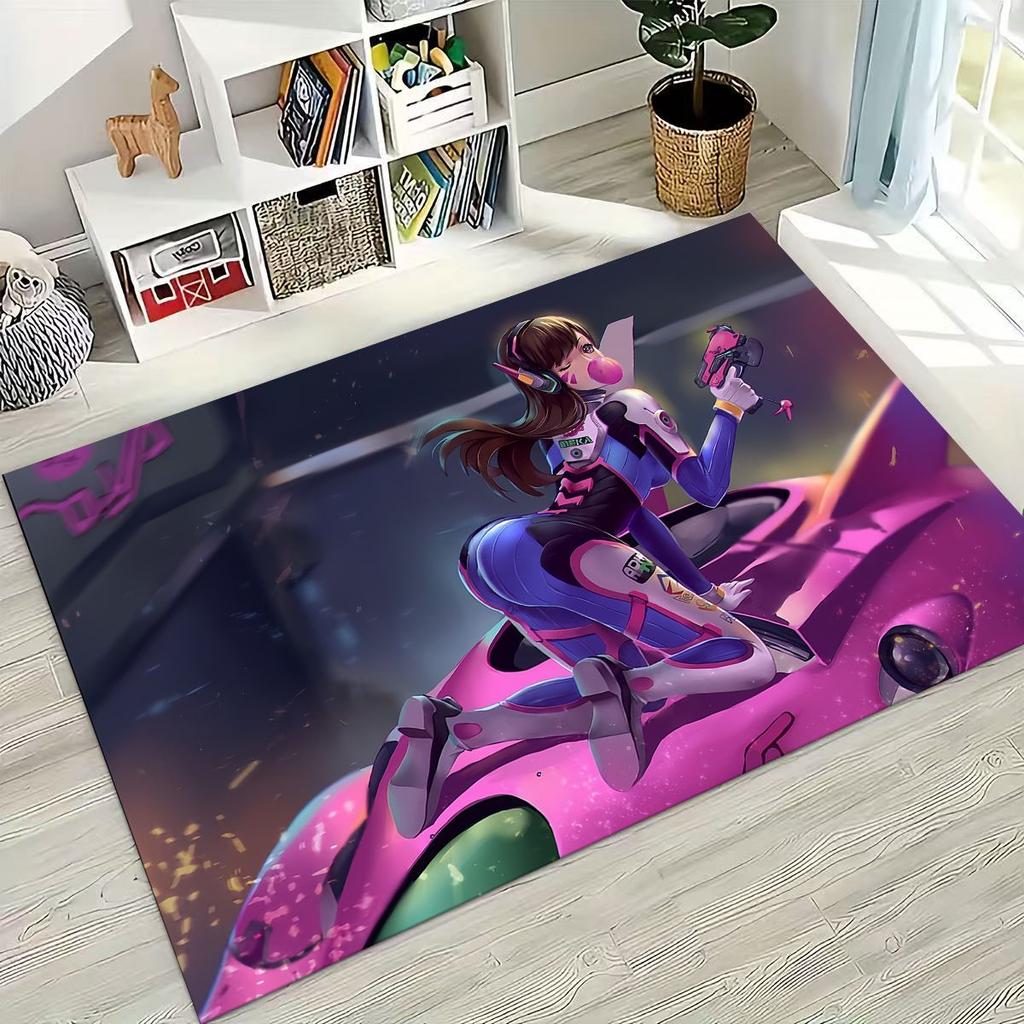 Игра OW Overwatch D.VA Мэй Жнец Мультяшный 3D Ковер для Спальни Гостиной Дивана Домашний Придверный Коврик Декор, Большой Детский Нескользящий Напольный Коврик