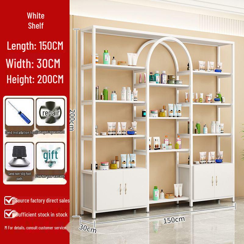 Multifunctional Light Luxury Display Shelf for Cosmetics & Nail Art
