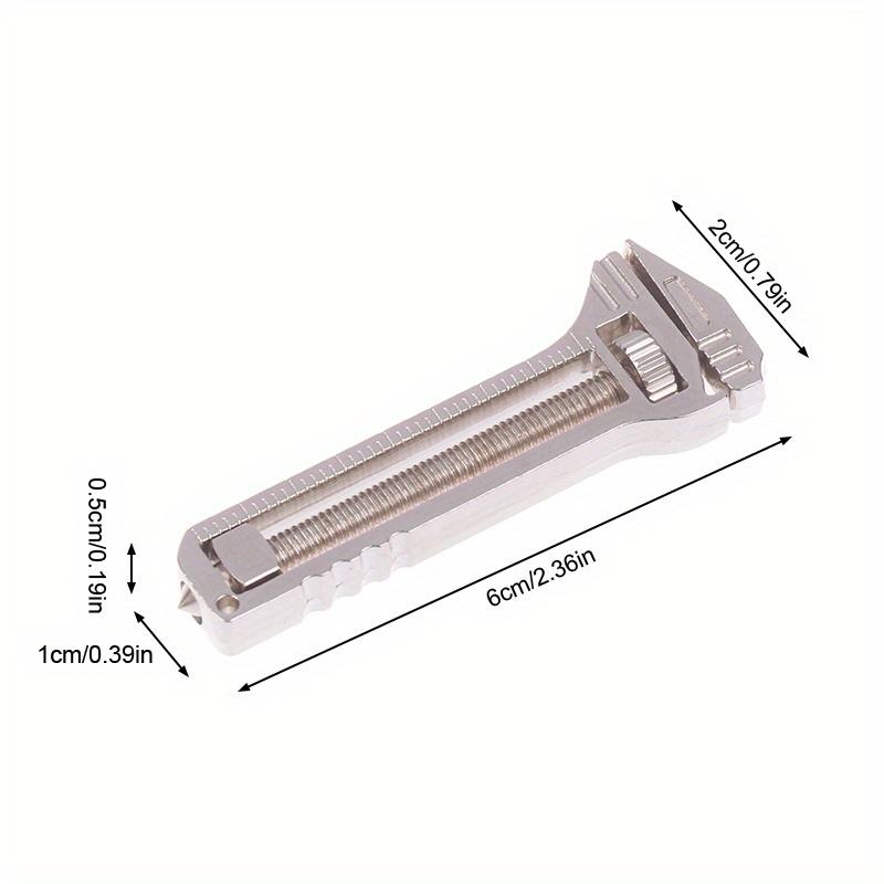 1 шт. Мини-гаечный ключ Карманный Портативный Мультитул Инструменты для Кемпинга на Открытом воздухе Компактная Титановый сплав Открывалка для бутылок