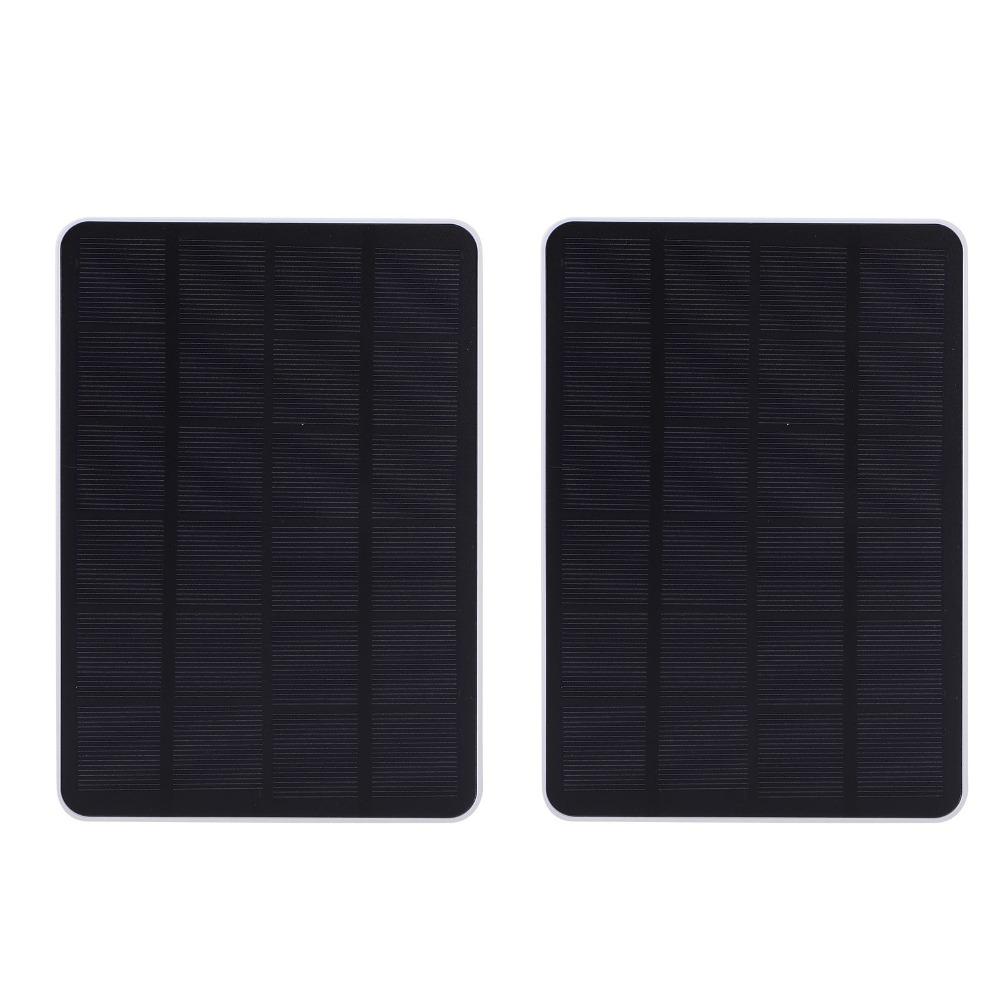 2pcs 4W Solar Charging Panel DC 5V Wireless Camera Solar Panel For Security Camera