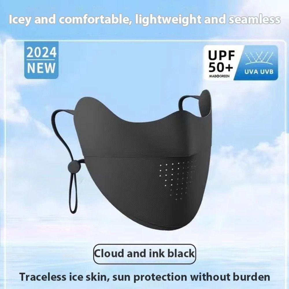 Летняя солнцезащитная маска для лица, маска для лица Джини, эластичная маска для лица для женщин/девочек