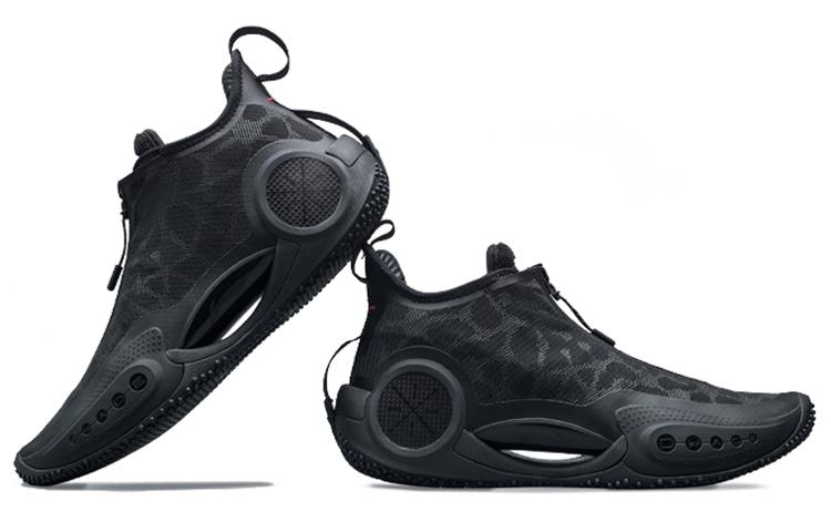 Li Ning WOW 9 Баскетбольные кроссовки Мужские Средние Черные ABAR119-5