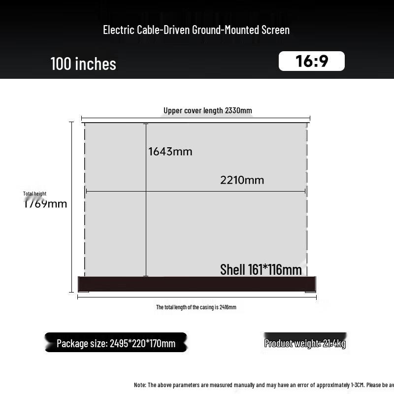IN&VI DDL-6 Electric Floor-Rising 8K Projector Screen